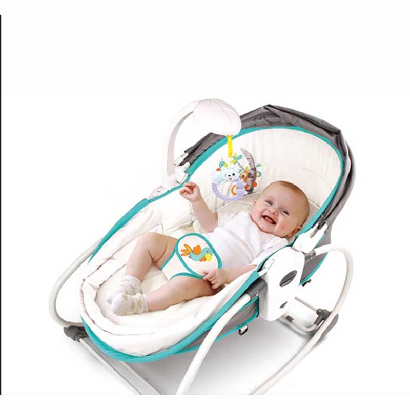 Baby Swing Bouncer - 5-in-1 Babywippe, Babyschaukel, Neugeborenen-Babywippe, Babybett