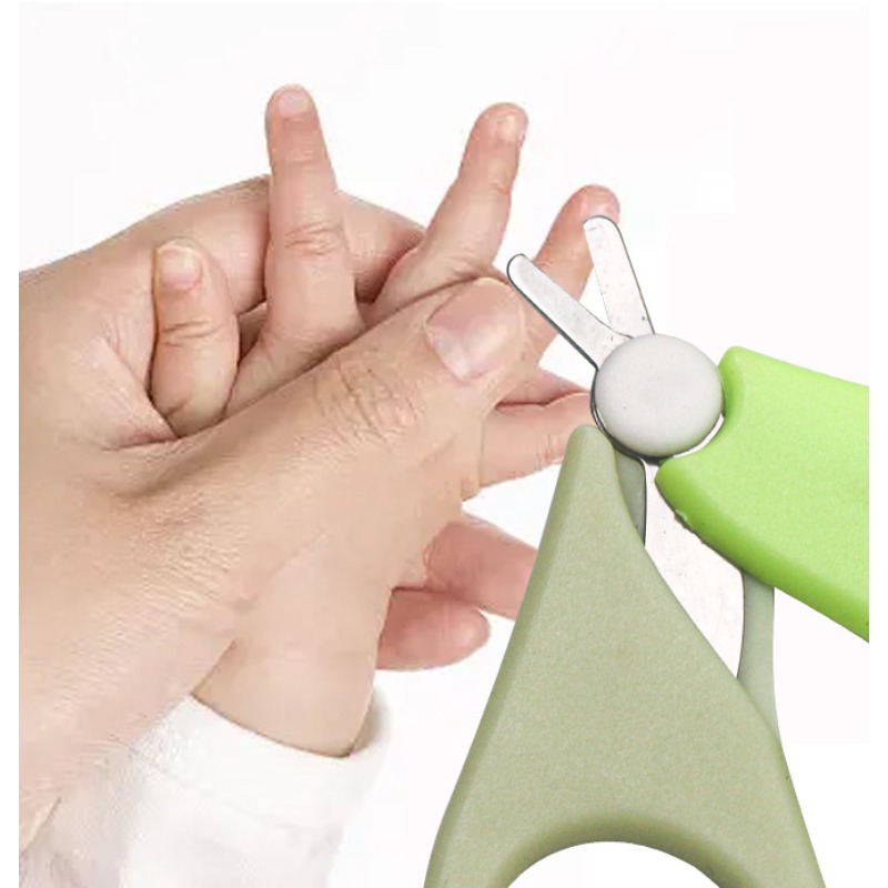 Baby Products Essentials - Sicheres Baby-Nagelknipser-Scheren-Set für Neugeborene, Maniküre-Pflegewerkzeug. Verhindert