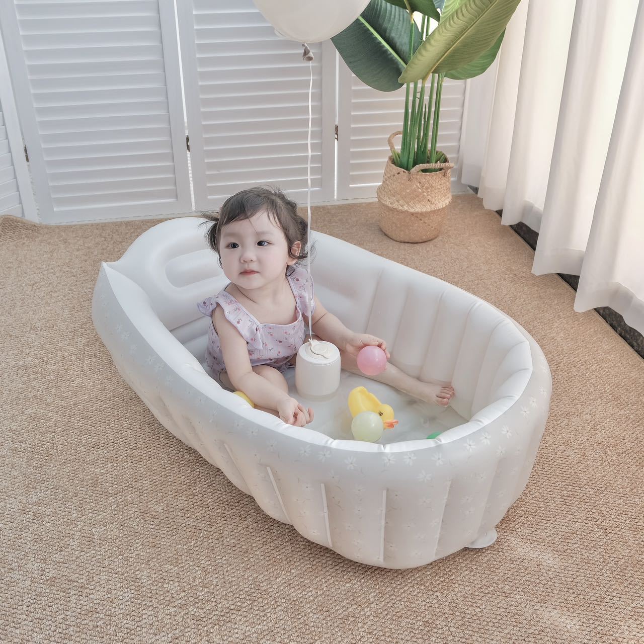 Baby Products Newborn - 1PC Cartoon Aufblasbare Badewanne für Kinder