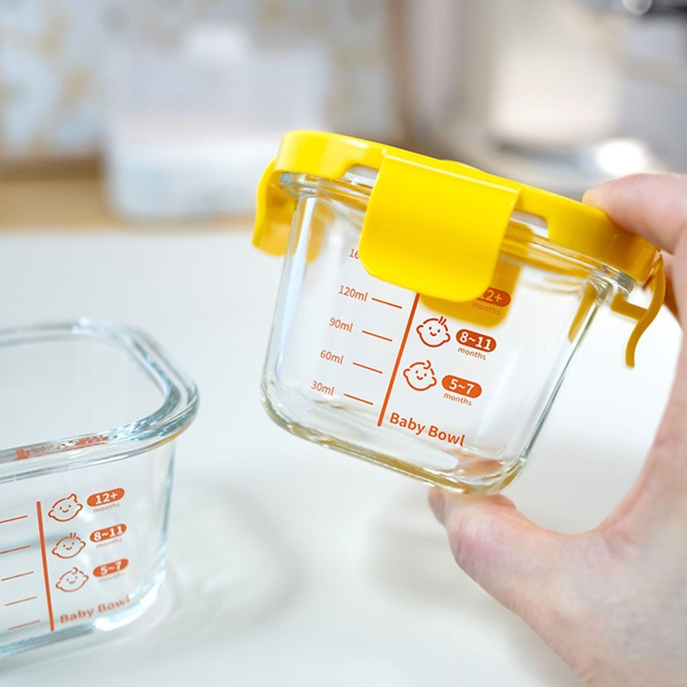 Baby Food Storage Jar - 170ml Baby-Nahrungsaufbewahrungsglas Lebensmittelaufbewahrungsbox Gefriergeeigneter Glasbehälter für