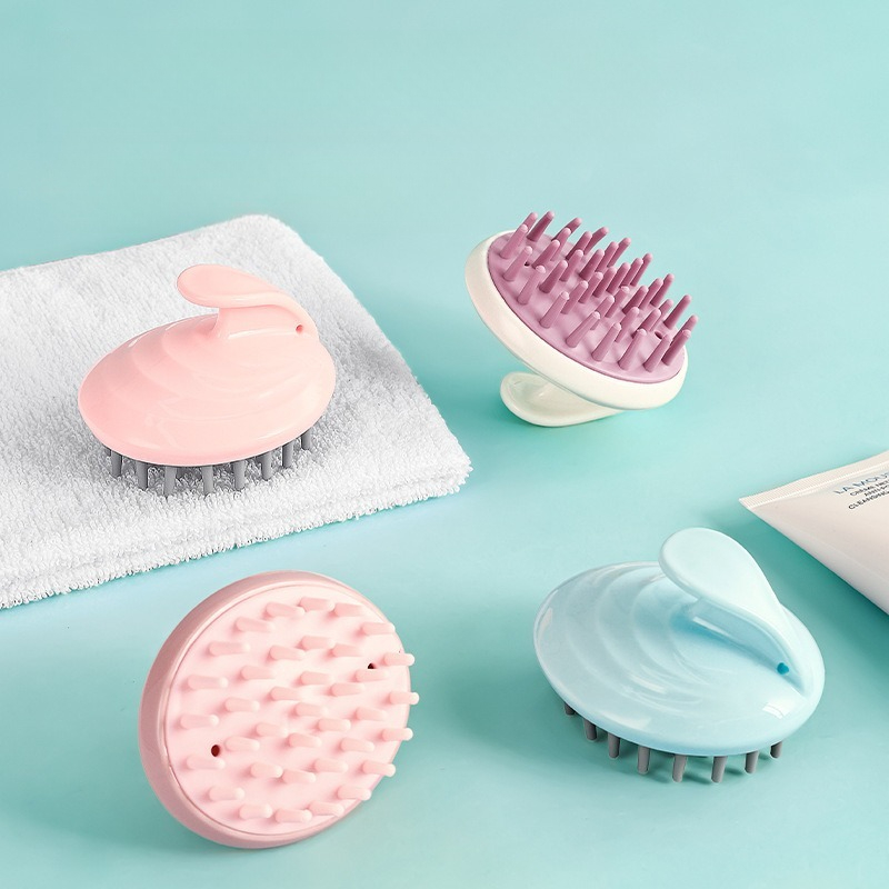 Baby Products Essentials - Silikon-Haarmassagekamm, Kopfhaut-Reinigungsbürste, Unisex, Anti-Juckreiz-Shampoo, Gegen Schuppen,