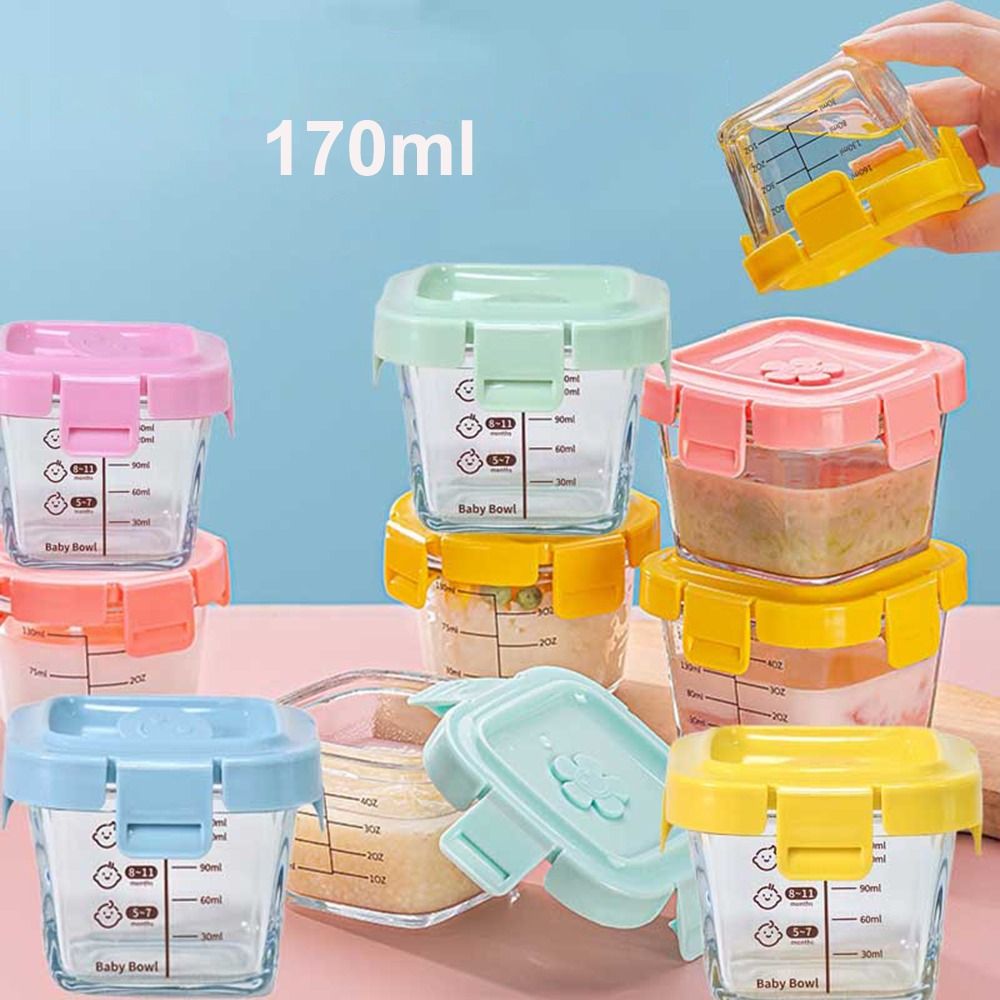 Baby Food Storage Jar - 170ml Glas Lebensmittel Aufbewahrung sbox gefroren