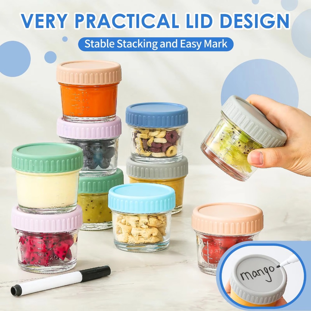 6 Stück Einmachglas aus Glas,  – Baby Food Storage Jar Bewertung und Preis