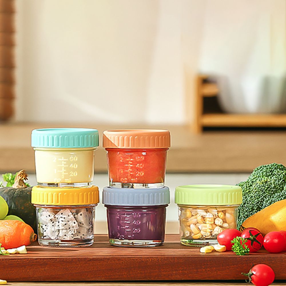 6 Stück Glas-Babynahrungsglas, – Baby Food Storage Jar Bewertung und Preis
