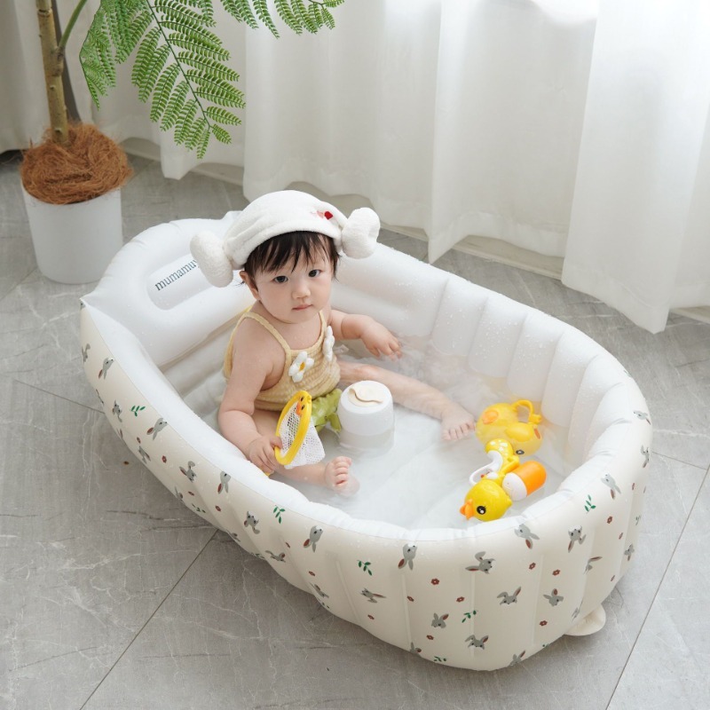 1PC Cartoon Aufblasbare Badewa – Baby Products Newborn Bewertung und Preis