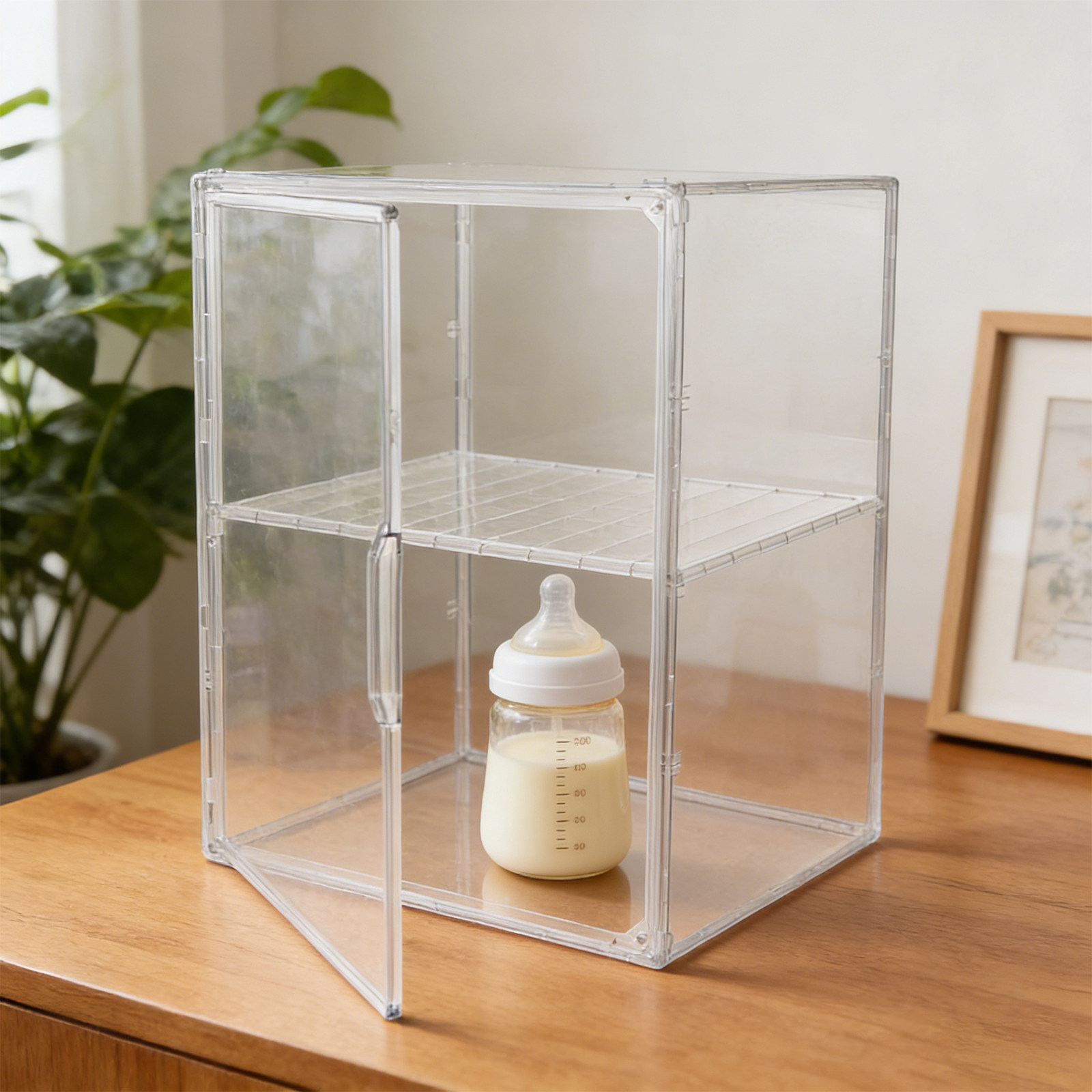 Klarer Acryl-Babyflaschen-Aufb – Baby Food Storage Jar Bewertung und Preis